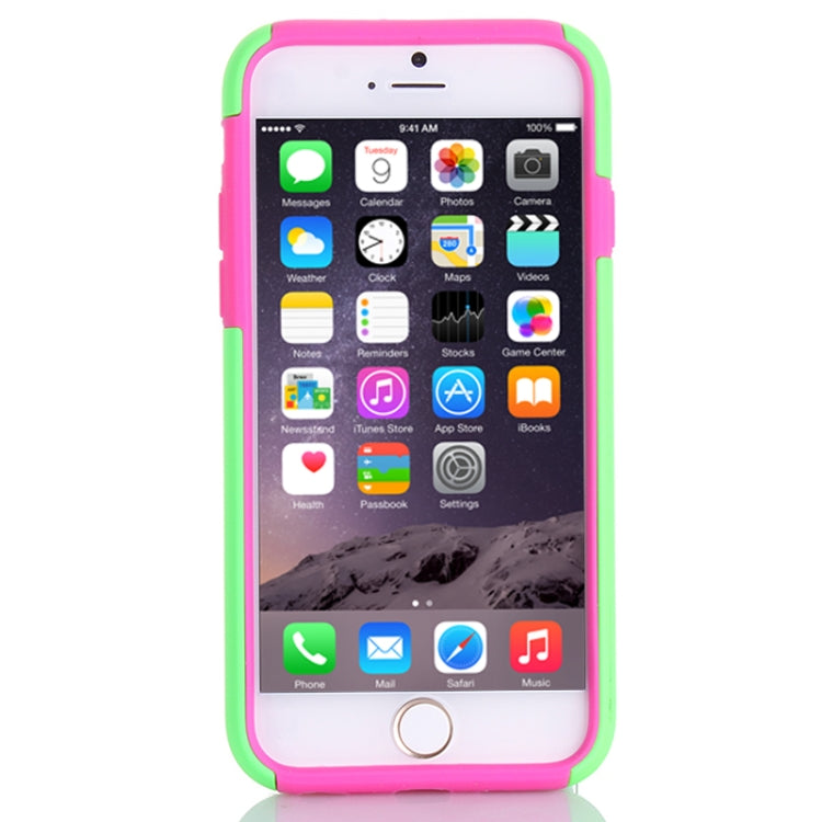 Plastic + Silicone Combination Case with Holder & Card Slot for iPhone 6 Plus & 6S Plus