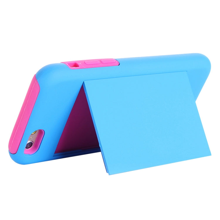 Plastic + Silicone Combination Case with Holder & Card Slot for iPhone 6 Plus & 6S Plus