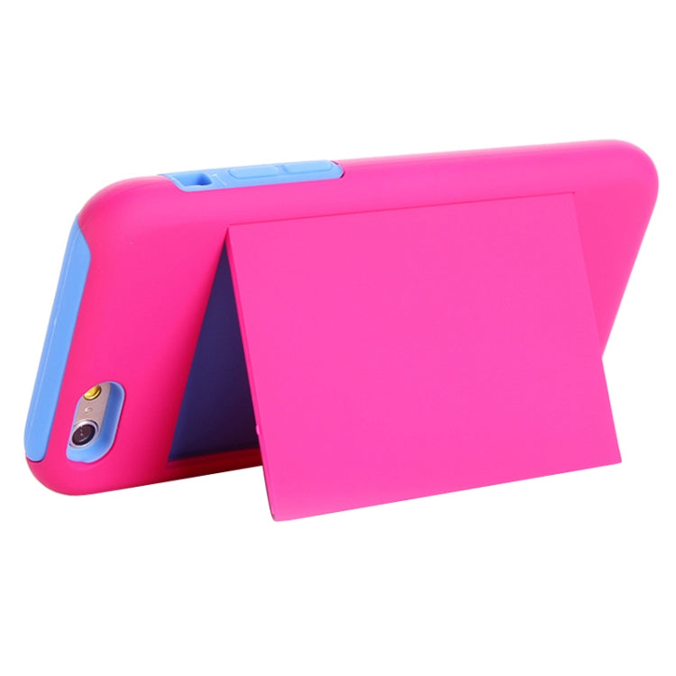Plastic + Silicone Combination Case with Holder & Card Slot for iPhone 6 Plus & 6S Plus