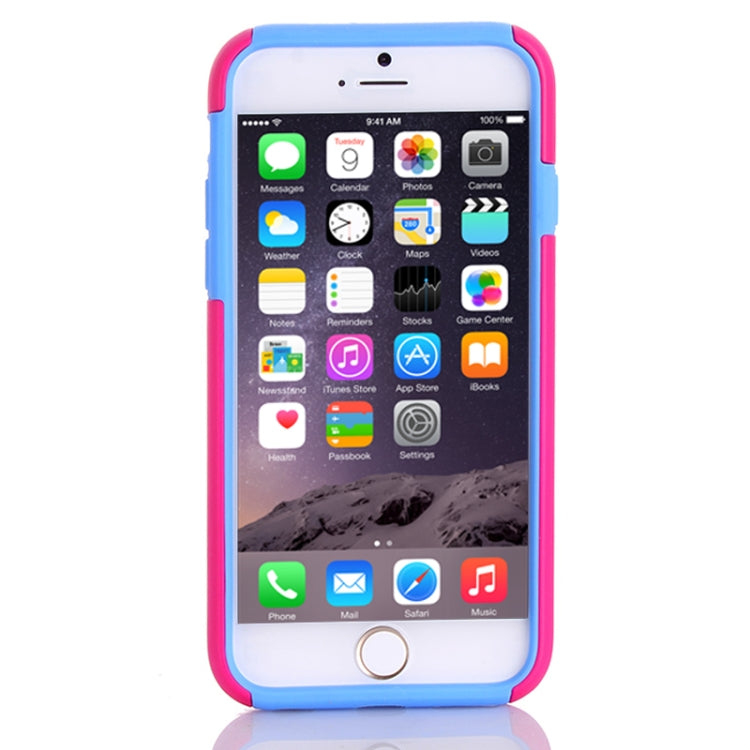 Plastic + Silicone Combination Case with Holder & Card Slot for iPhone 6 Plus & 6S Plus