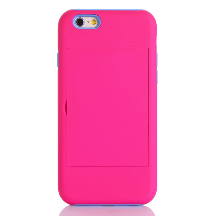Plastic + Silicone Combination Case with Holder & Card Slot for iPhone 6 Plus & 6S Plus