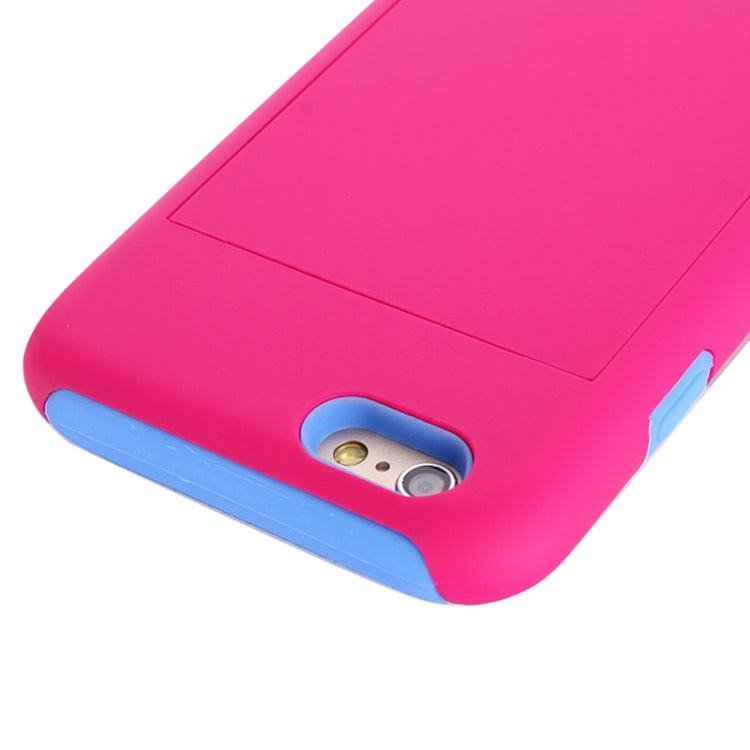Plastic + Silicone Combination Case with Holder & Card Slot for iPhone 6 Plus & 6S Plus