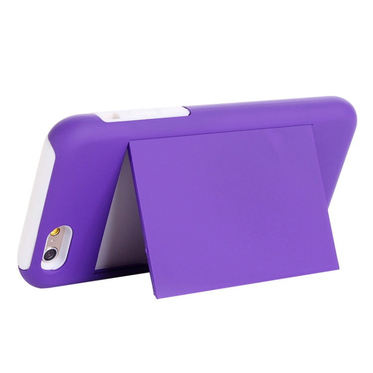 Plastic + Silicone Combination Case with Holder & Card Slot for iPhone 6 Plus & 6S Plus