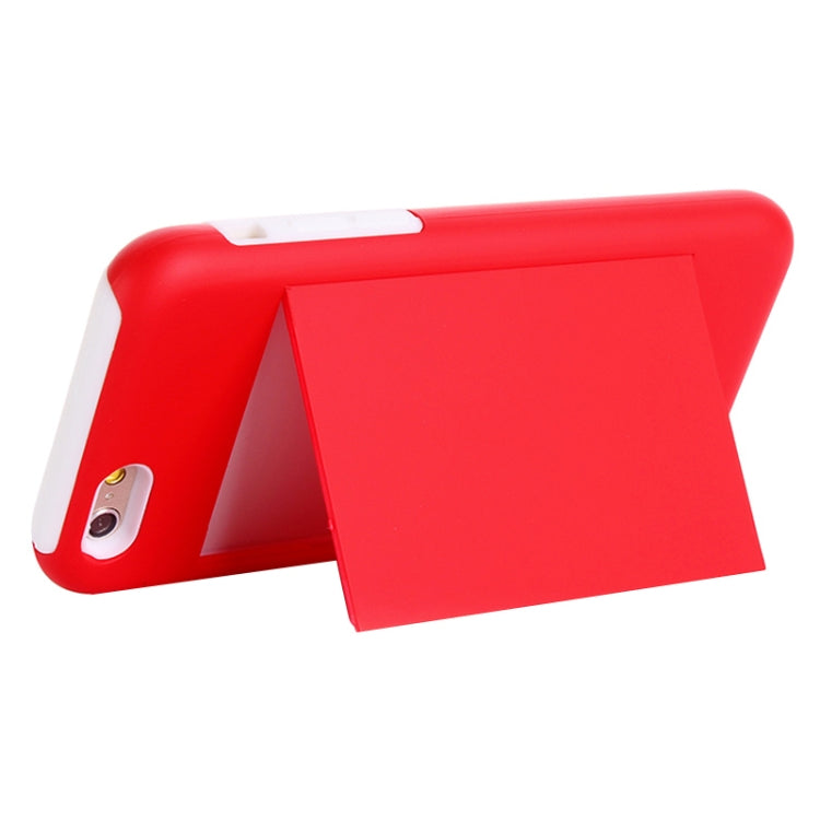 Plastic + Silicone Combination Case with Holder & Card Slot for iPhone 6 Plus & 6S Plus