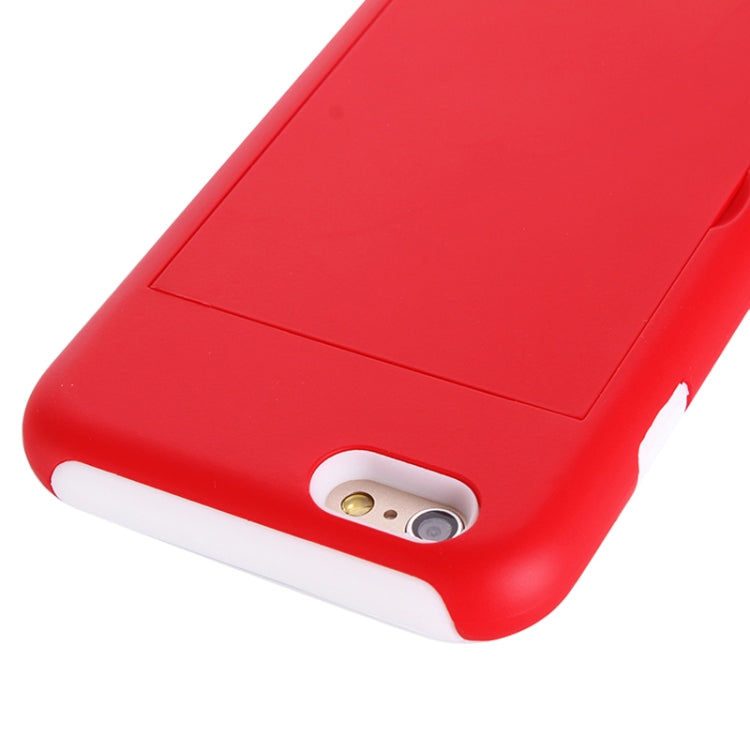 Plastic + Silicone Combination Case with Holder & Card Slot for iPhone 6 Plus & 6S Plus