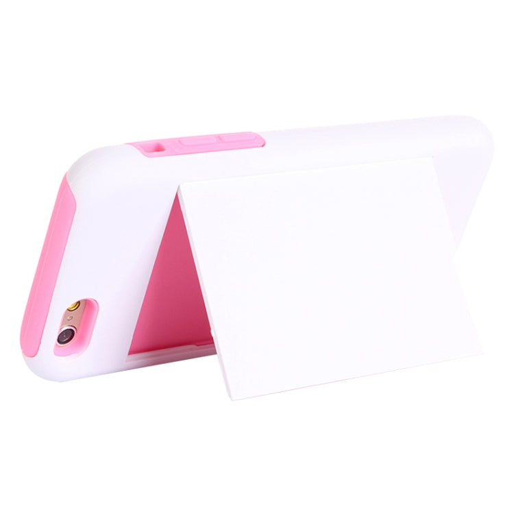 Plastic + Silicone Combination Case with Holder & Card Slot for iPhone 6 Plus & 6S Plus
