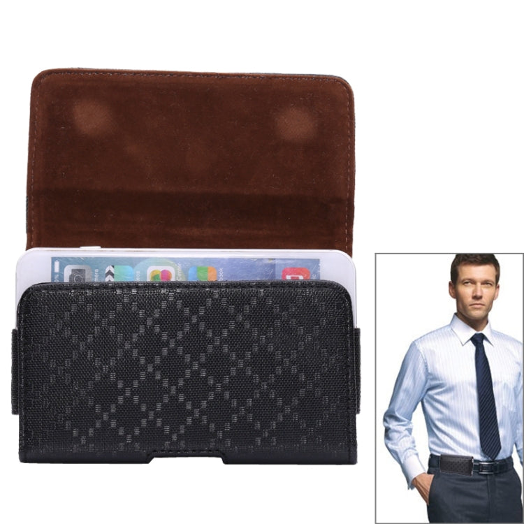 Plaid Texture Universal Horizontal Style Waist Bag for iPhone 6S Plus / iPhone 6 Plus & 6S Plus / Galaxy Note 5 / Note 4 / S6 Edge Plus / A8
