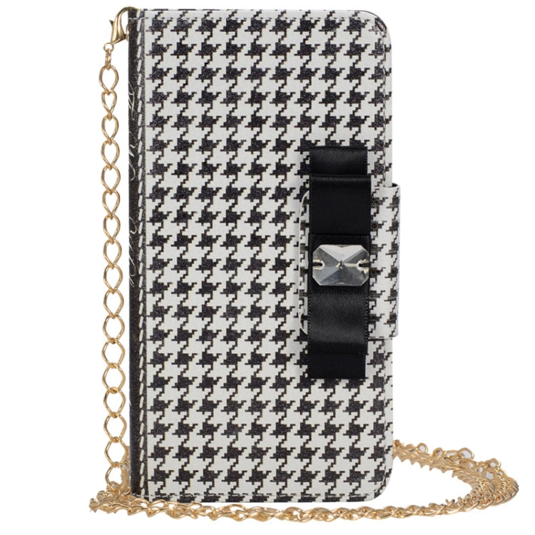 Plaid Texture Wallet Style Leather Case with Chain & Card Slots for iPhone 6 Plus & 6S Plus