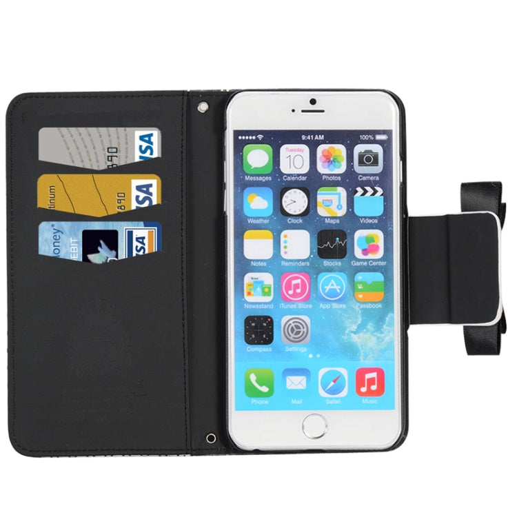 Plaid Texture Wallet Style Leather Case with Chain & Card Slots for iPhone 6 Plus & 6S Plus