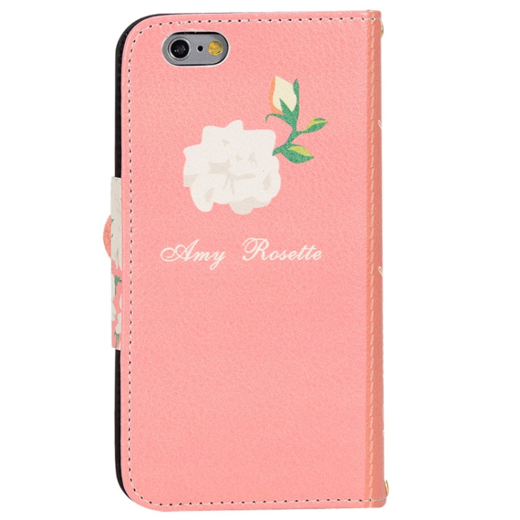 Rose Wallet Style Leather Case with Chain & Card Slots for iPhone 6 Plus & 6S Plus