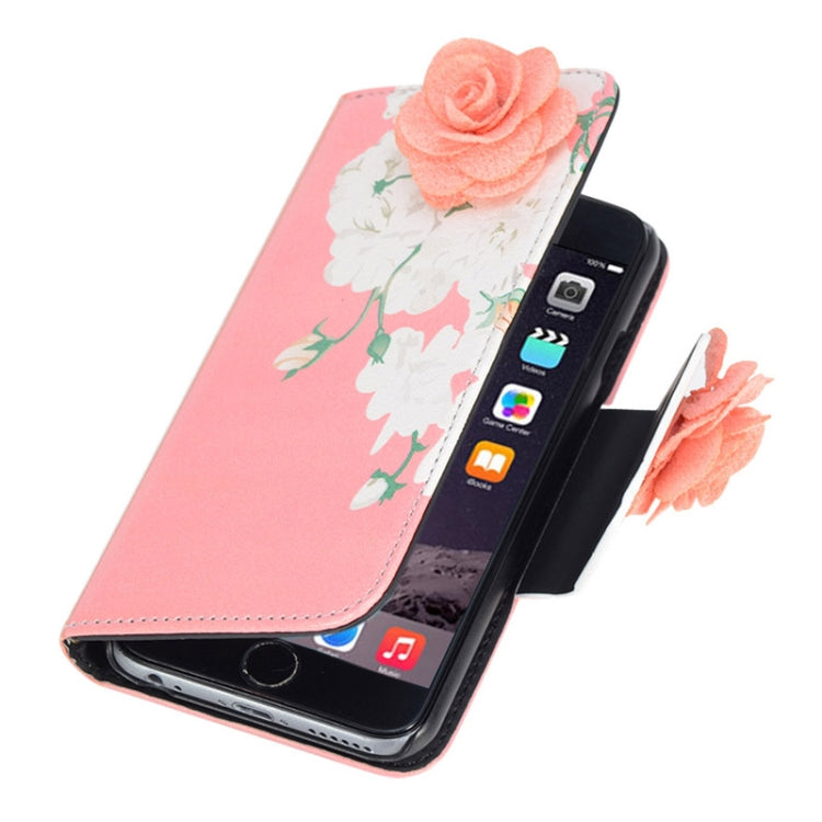Rose Wallet Style Leather Case with Chain & Card Slots for iPhone 6 Plus & 6S Plus