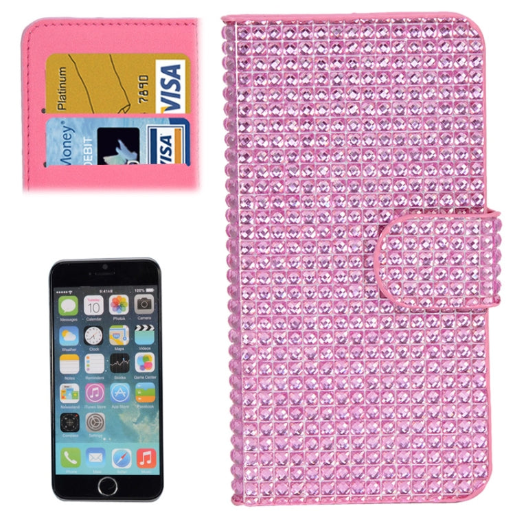 Diamond Texture Leather Case with Card Slots for iPhone 6 Plus & 6S Plus
