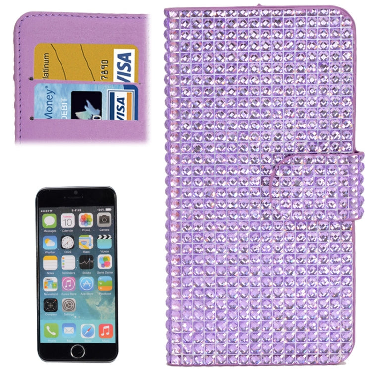 Diamond Texture Leather Case with Card Slots for iPhone 6 Plus & 6S Plus