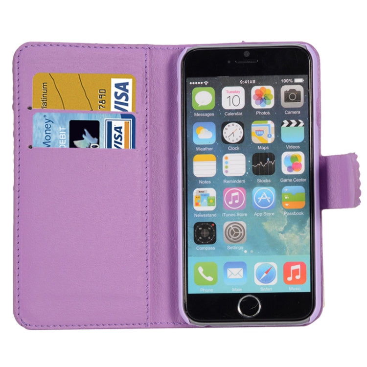 Diamond Texture Leather Case with Card Slots for iPhone 6 Plus & 6S Plus