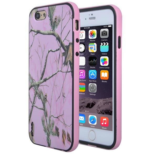 Branch Pattern Plastic Bumper Frame + TPU Back Shell Combination Case for iPhone 6 Plus & 6S Plus