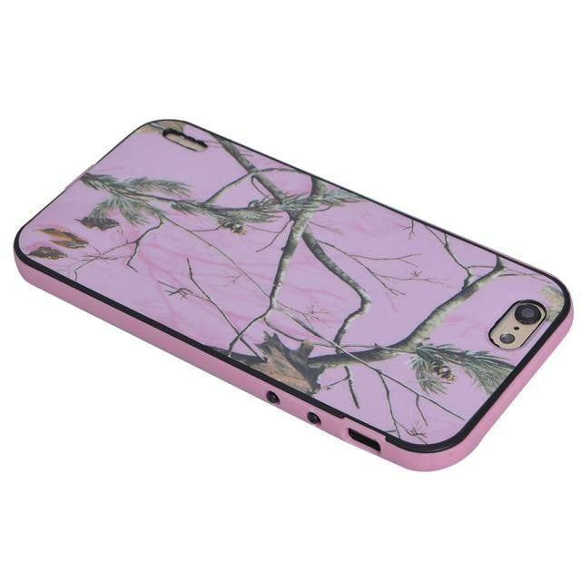 Branch Pattern Plastic Bumper Frame + TPU Back Shell Combination Case for iPhone 6 Plus & 6S Plus