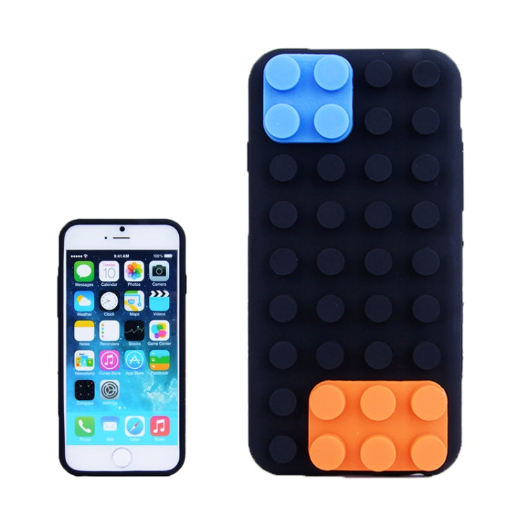 Building Block Texture Silicone case for iPhone 6 Plus