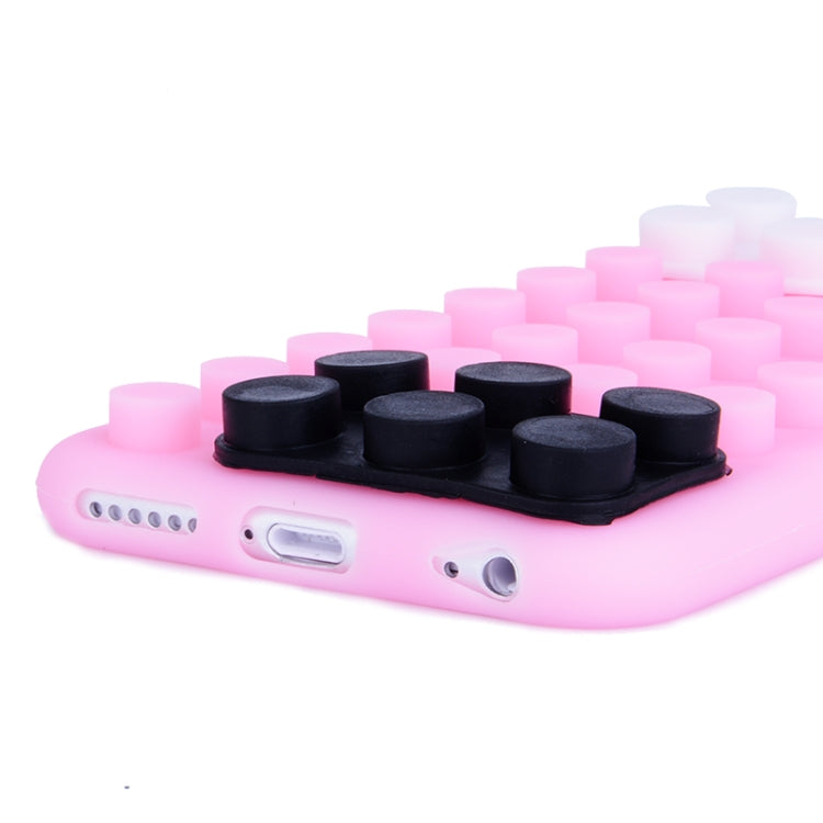 Building Block Texture Silicone case for iPhone 6 Plus