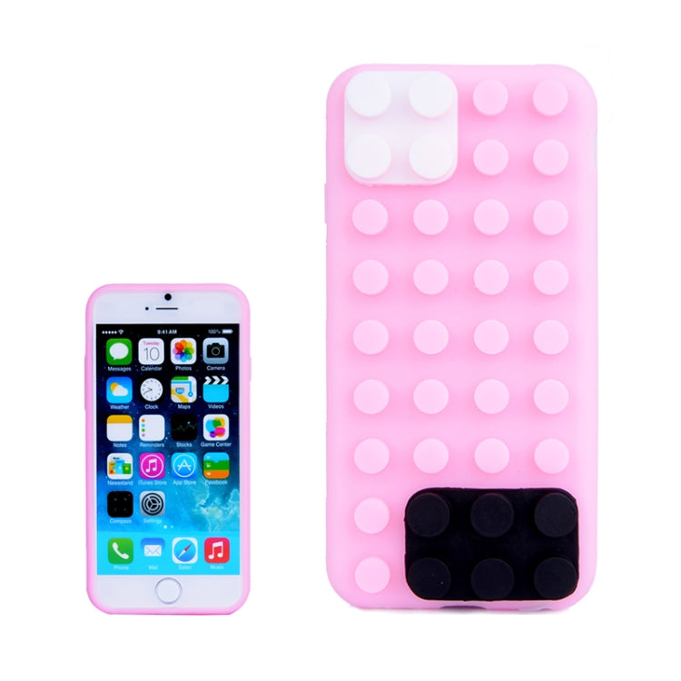 Building Block Texture Silicone case for iPhone 6 Plus
