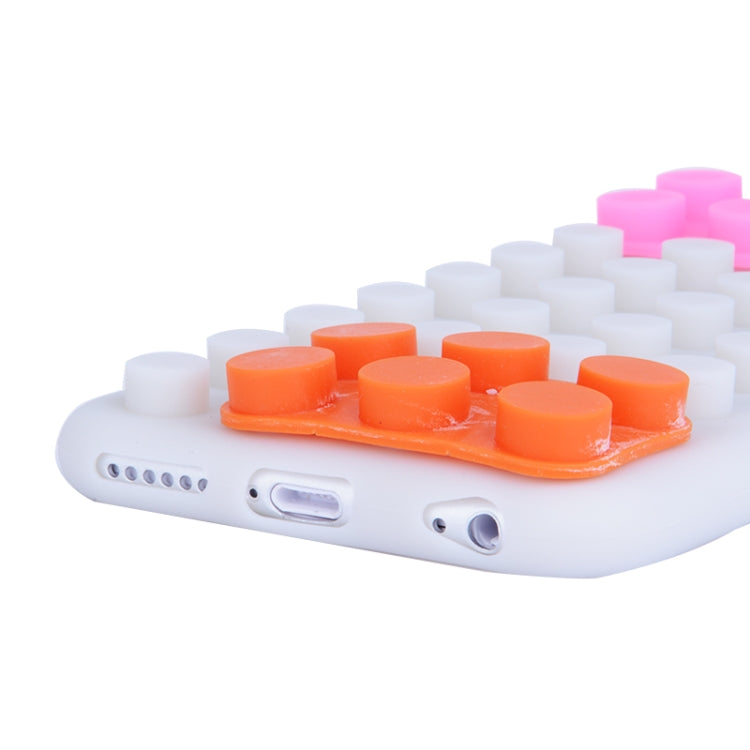 Building Block Texture Silicone case for iPhone 6 Plus
