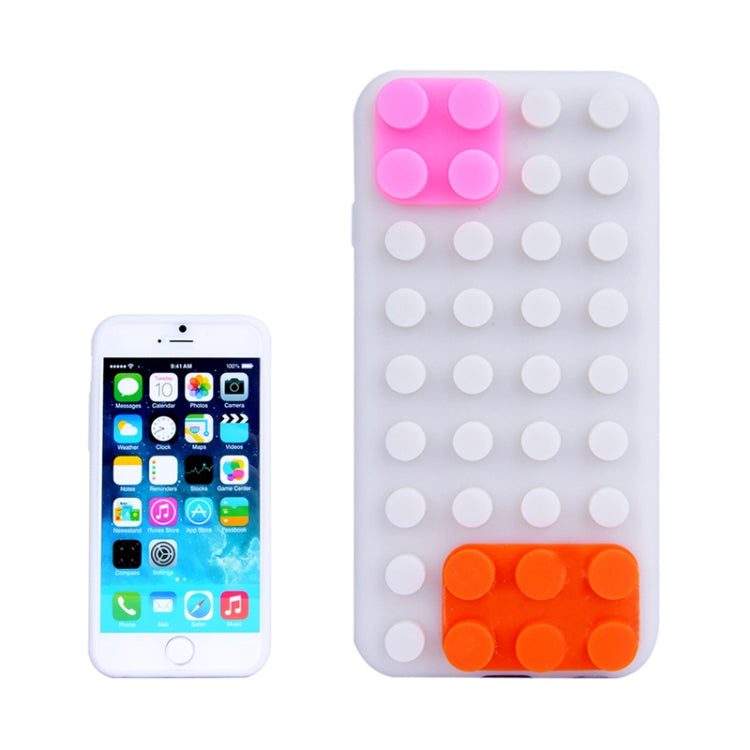 Building Block Texture Silicone case for iPhone 6 Plus