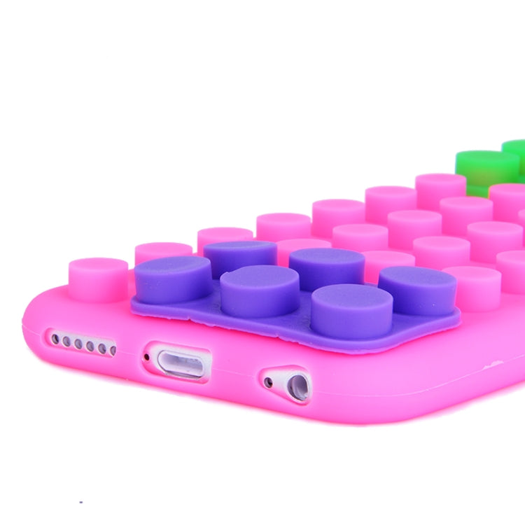 Building Block Texture Silicone case for iPhone 6 Plus