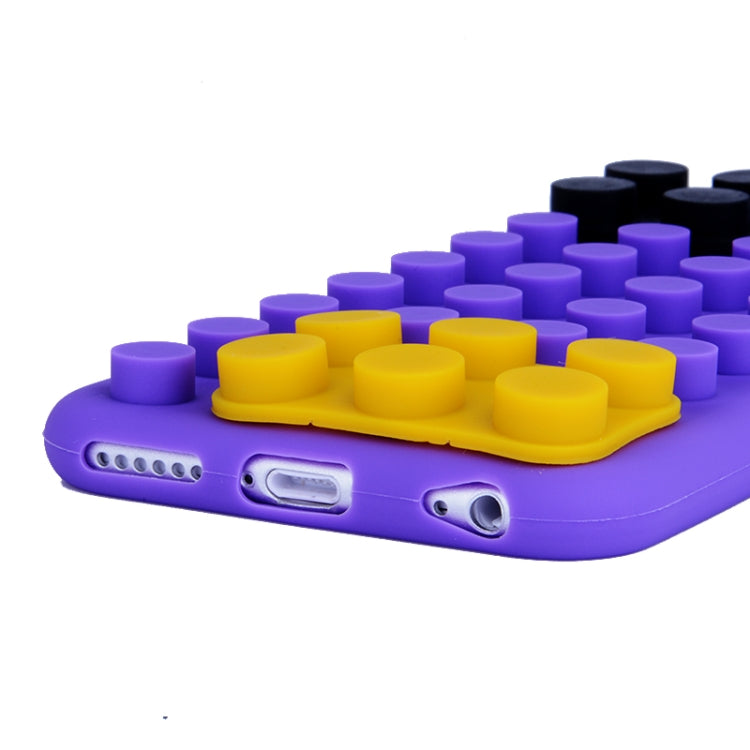 Building Block Texture Silicone case for iPhone 6 Plus