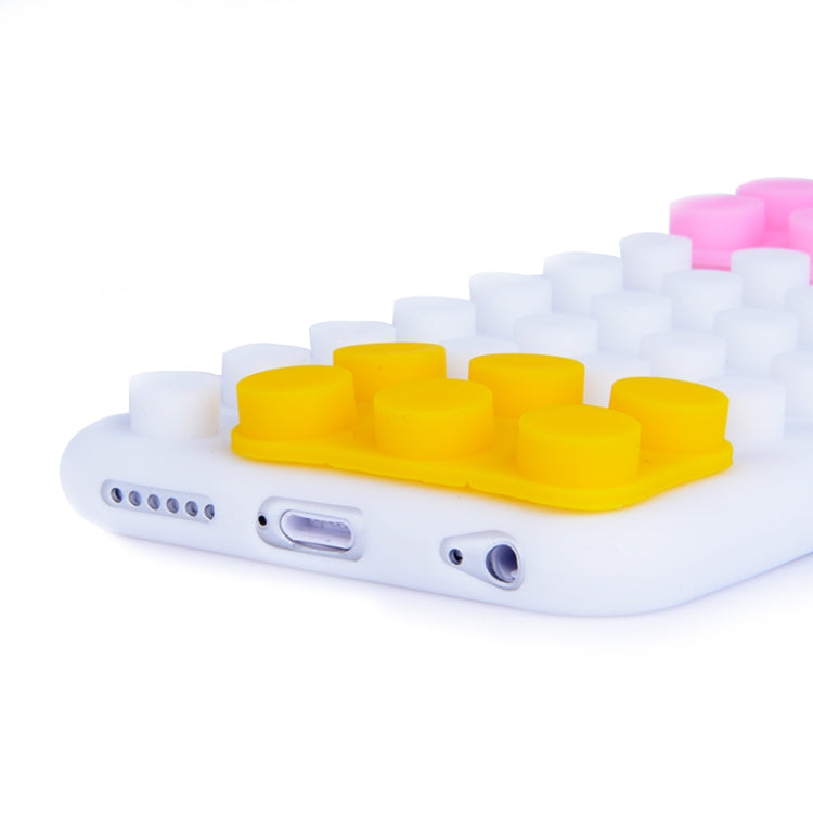 Building Block Texture Silicone case for iPhone 6 Plus