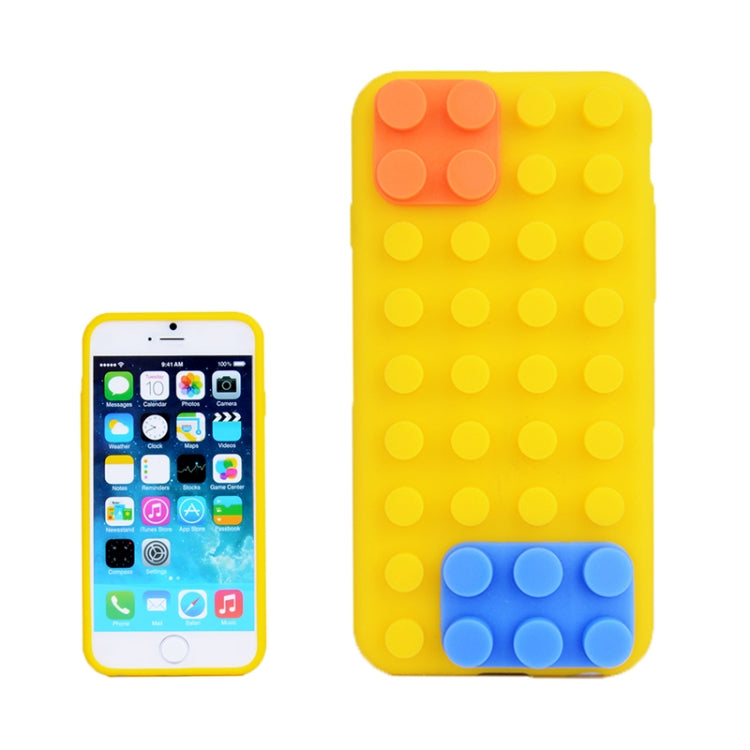 Building Block Texture Silicone case for iPhone 6 Plus