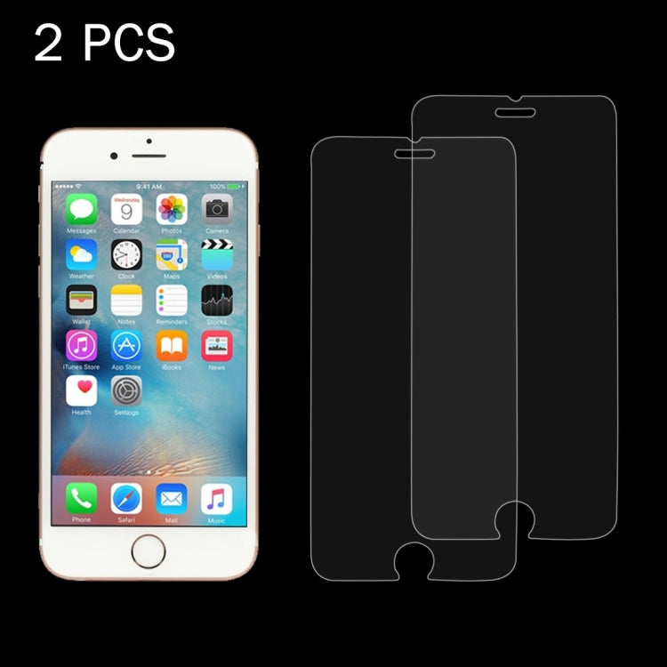 2 PCS for iPhone 6 Plus & 6s Plus 0.26mm 9H Surface Hardness 2.5D Explosion-proof Tempered Glass Screen Film
