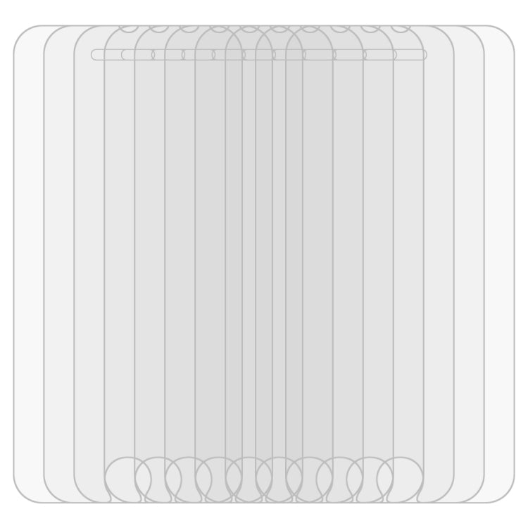 50 PCS for iPhone 6 Plus & 6s Plus 0.26mm 9H Surface Hardness 2.5D Explosion-proof Tempered Glass Film, No Retail Package