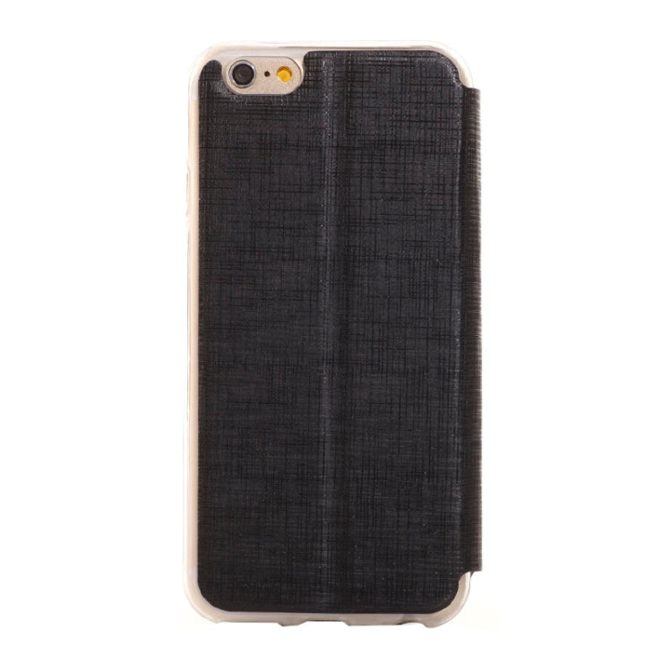 Plaid Texture Leather Case with Holder and Call Display ID for iPhone 6 Plus & 6S Plus