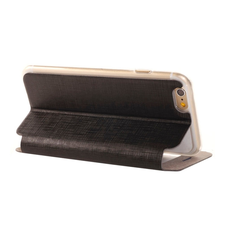 Plaid Texture Leather Case with Holder and Call Display ID for iPhone 6 Plus & 6S Plus