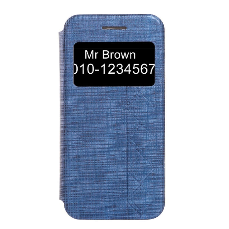 Plaid Texture Leather Case with Holder and Call Display ID for iPhone 6 Plus & 6S Plus