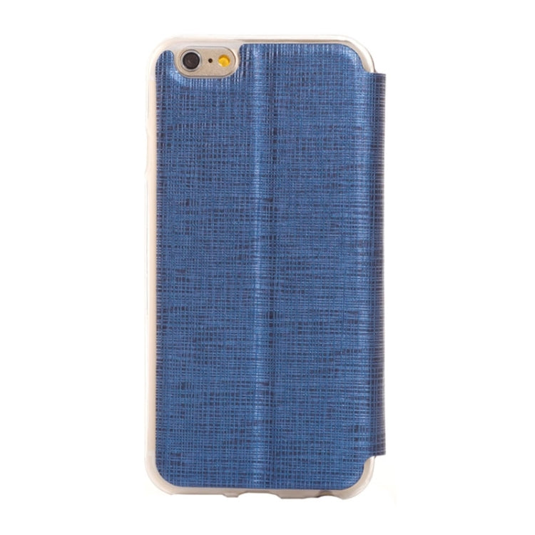 Plaid Texture Leather Case with Holder and Call Display ID for iPhone 6 Plus & 6S Plus