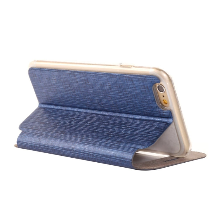 Plaid Texture Leather Case with Holder and Call Display ID for iPhone 6 Plus & 6S Plus