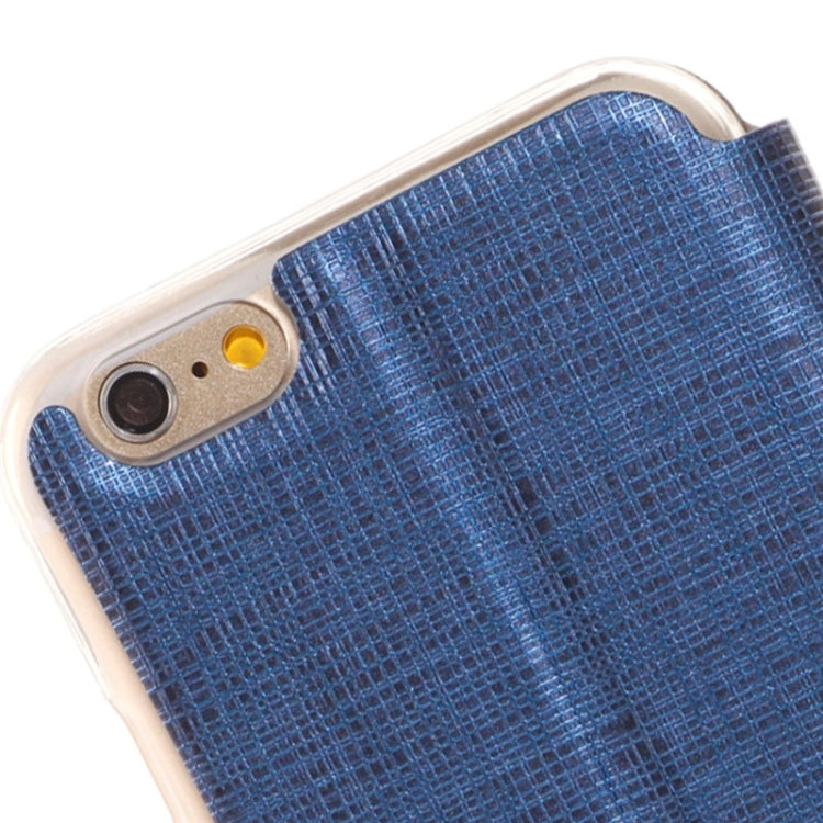 Plaid Texture Leather Case with Holder and Call Display ID for iPhone 6 Plus & 6S Plus