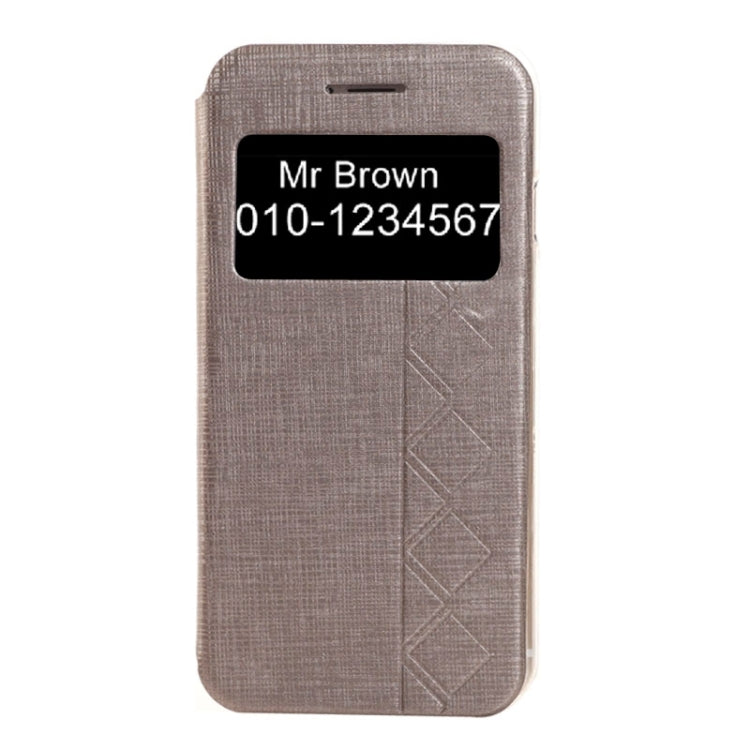 Plaid Texture Leather Case with Holder and Call Display ID for iPhone 6 Plus & 6S Plus