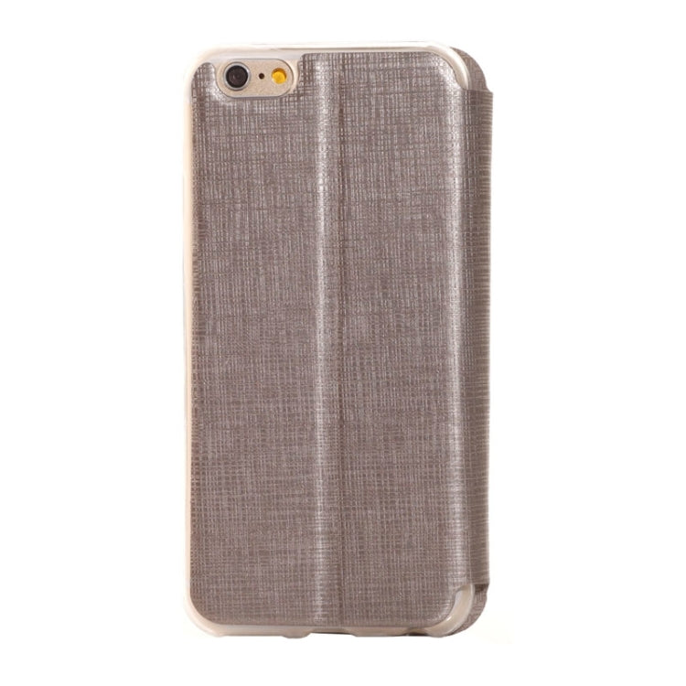 Plaid Texture Leather Case with Holder and Call Display ID for iPhone 6 Plus & 6S Plus