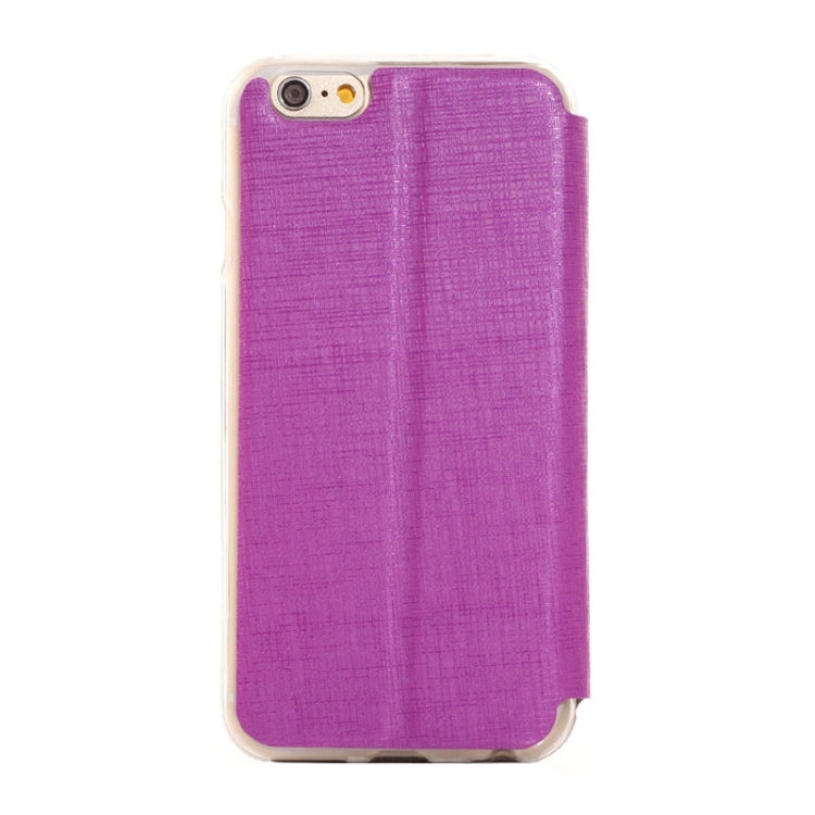 Plaid Texture Leather Case with Holder and Call Display ID for iPhone 6 Plus & 6S Plus