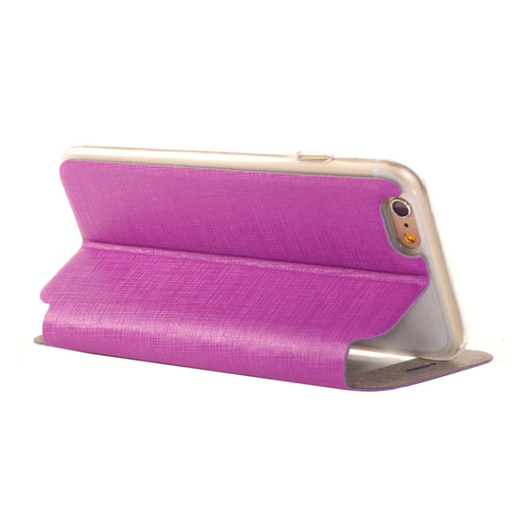Plaid Texture Leather Case with Holder and Call Display ID for iPhone 6 Plus & 6S Plus