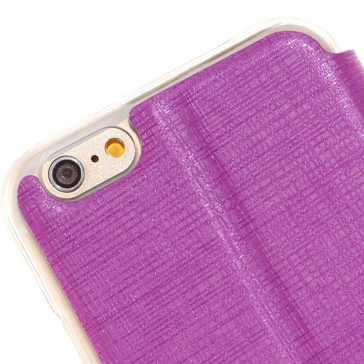 Plaid Texture Leather Case with Holder and Call Display ID for iPhone 6 Plus & 6S Plus