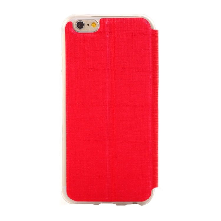 Plaid Texture Leather Case with Holder and Call Display ID for iPhone 6 Plus & 6S Plus