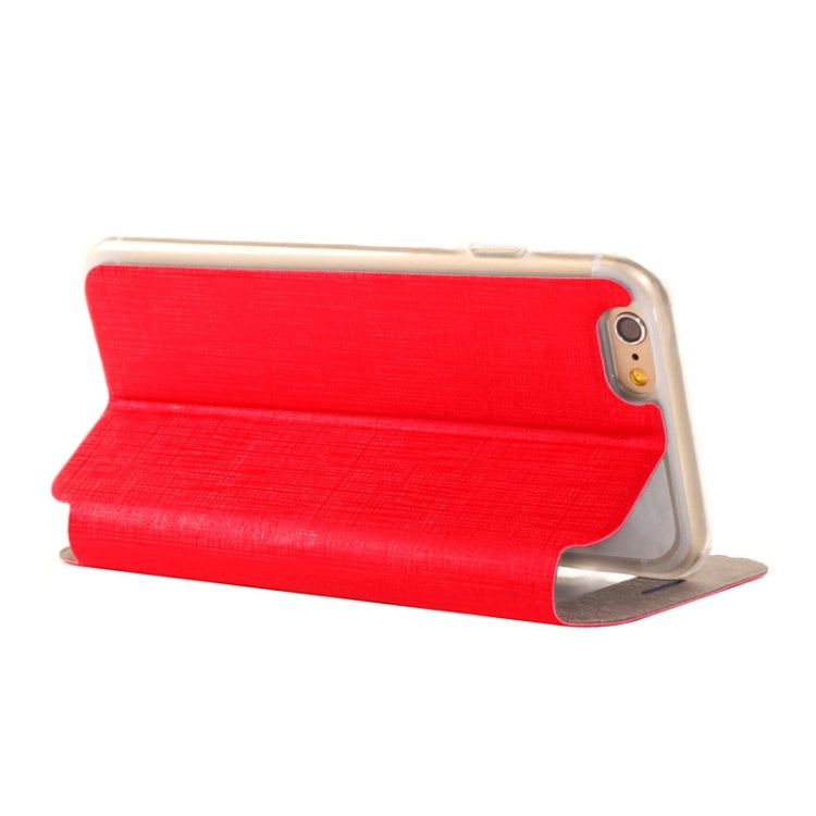 Plaid Texture Leather Case with Holder and Call Display ID for iPhone 6 Plus & 6S Plus