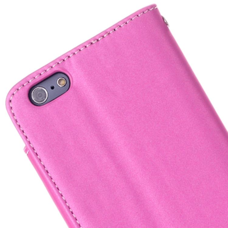 Frosted Horizontal Flip Leather Case with Card Slots & Holder & Lanyard for iPhone 6 Plus & 6S Plus