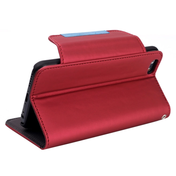 Frosted Horizontal Flip Leather Case with Card Slots & Holder & Lanyard for iPhone 6 Plus & 6S Plus