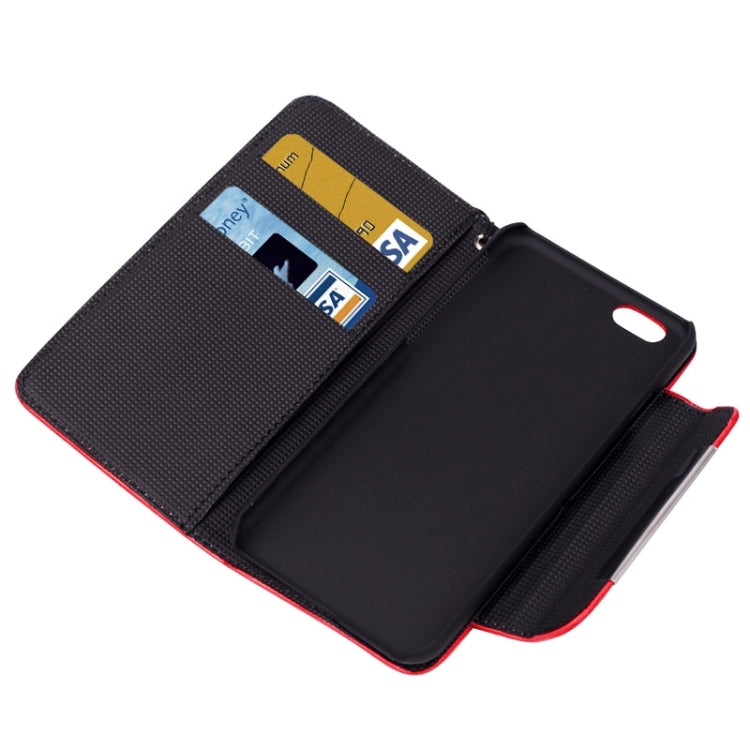 Frosted Horizontal Flip Leather Case with Card Slots & Holder & Lanyard for iPhone 6 Plus & 6S Plus