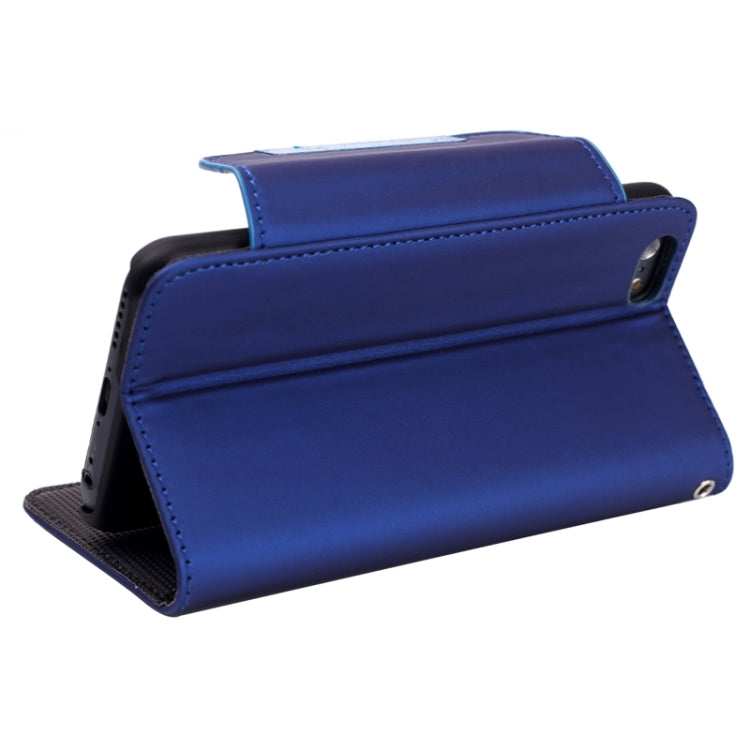 Frosted Horizontal Flip Leather Case with Card Slots & Holder & Lanyard for iPhone 6 Plus & 6S Plus