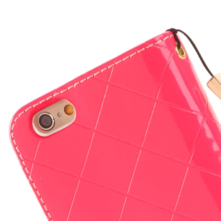 Wallet Style Diamond Encrusted Leather Case with Lanyard & Card Slots & Money Pocket for iPhone 6 Plus
