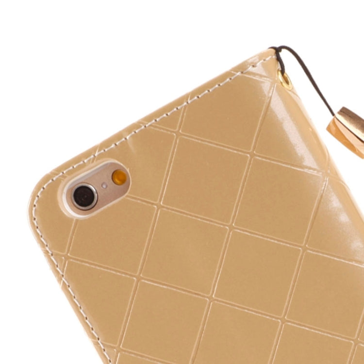 Wallet Style Diamond Encrusted Leather Case with Lanyard & Card Slots & Money Pocket for iPhone 6 Plus